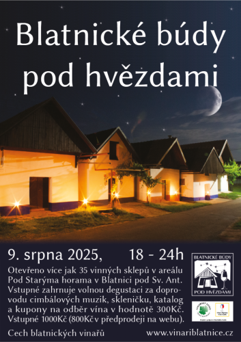 Blatnické búdy pod hvězdami.